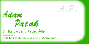 adam patak business card